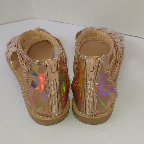 Litmus slip on gold rose girl flat sandals size 3 - Picture 7 of 10